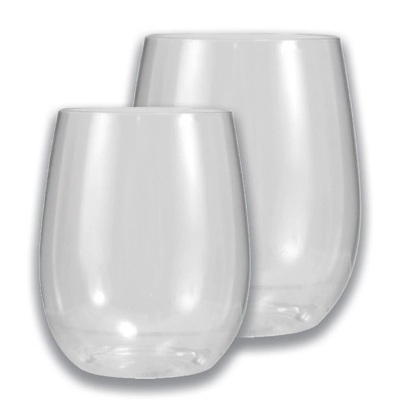 Stemless wine glasses in 12 oz. and 16 oz. sizes. 2-sided... from ASI 79541 Print Appeal,Inc.