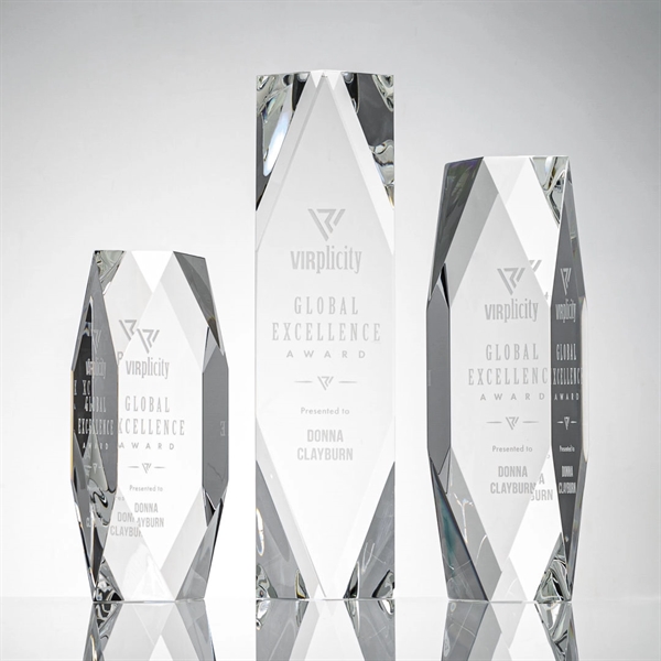 The majestic Delta Award in 1.75” thick Optical Crystal is a... from ASI 84592 St Regis Group / St Regis