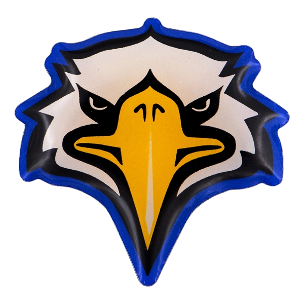 Custom shaped steel pins with full color dome imprint and butterfly... from ASI 52263 EMT / EMT