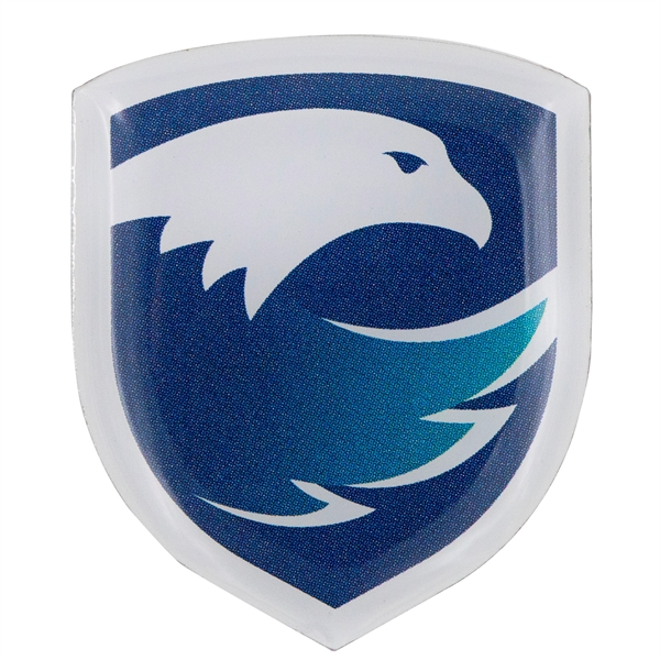 Custom shaped steel pins with full color dome imprint and butterfly... from ASI 52263 EMT / EMT