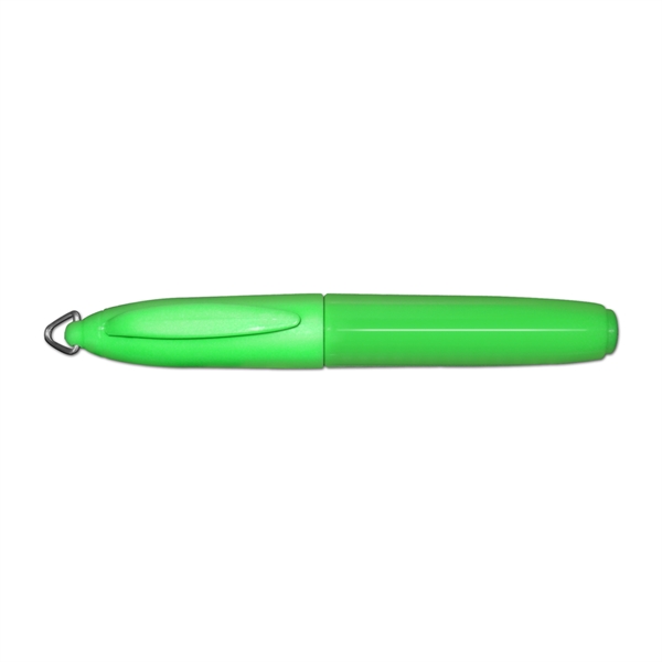 Mini fluorescent barrel highlighter with key ring cap... from ASI 67675 Liqui-Mark Corp