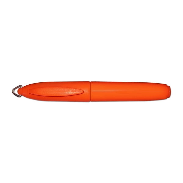 Mini fluorescent barrel highlighter with key ring cap... from ASI 67675 Liqui-Mark Corp