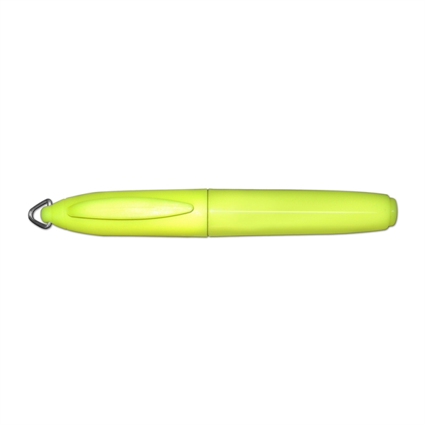 Mini fluorescent barrel highlighter with key ring cap... from ASI 67675 Liqui-Mark Corp