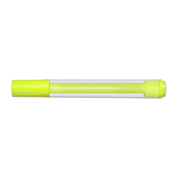 Clear barrel jumbo highlighter with broad chisel tip.  Made in... from ASI 67675 Liqui-Mark Corp