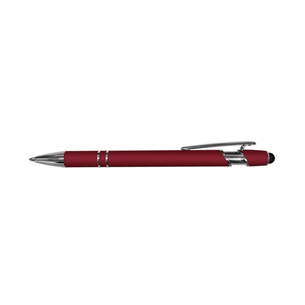 The iWriter Exec Soft-Touch Rubberized Metal Ball Point Pen with stylus.... from ASI 67675 Liqui-Mark Corp
