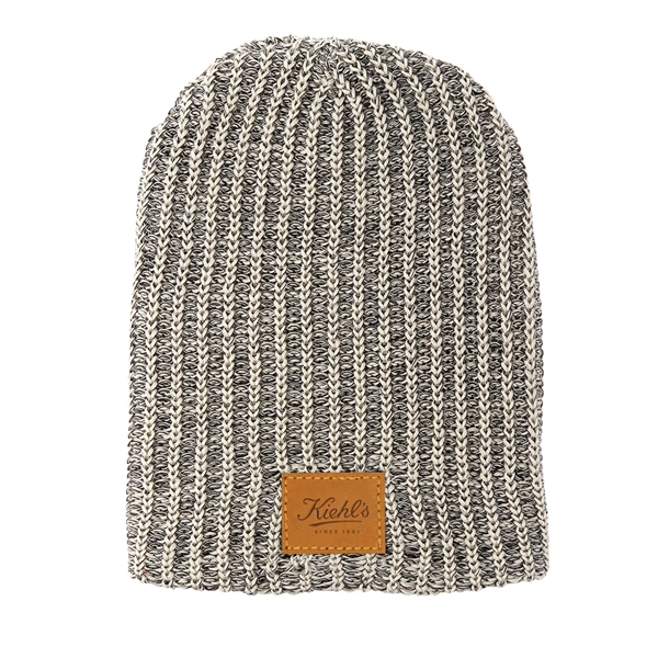 100% cotton knit beanie with a leather patch.... from ASI 88060 Snugz/USA Inc / SnugZ USA®