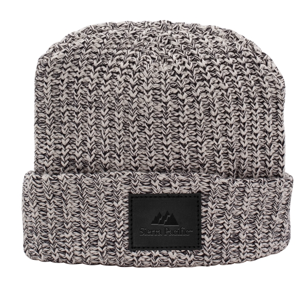 100% cotton cuffed knit beanie with a leather patch.... from ASI 88060 Snugz/USA Inc / SnugZ USA®
