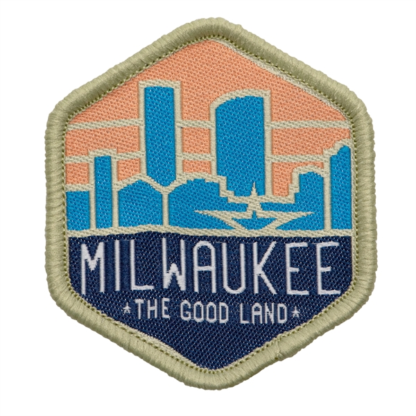 Custom Shape Woven Patches with up to 7 thread colors, merrowed... from ASI 52263 EMT / EMT EMT EASY