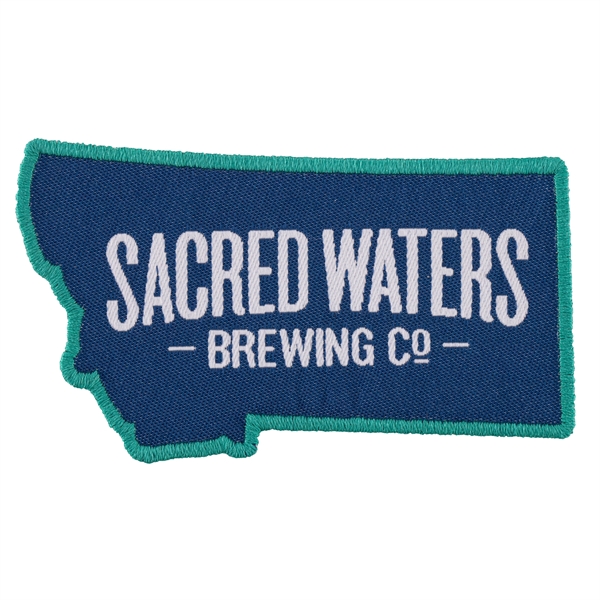 Custom Shape Woven Patches with up to 7 thread colors, merrowed... from ASI 52263 EMT / EMT EMT EASY