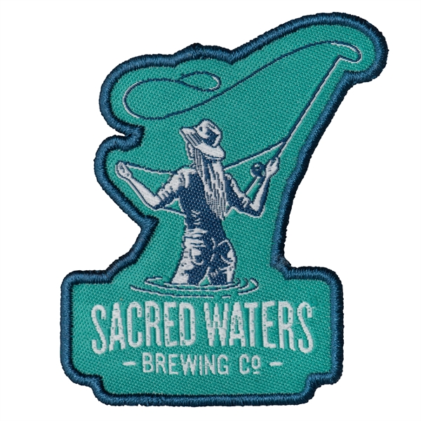 Custom Shape Woven Patches with up to 7 thread colors, merrowed... from ASI 52263 EMT / EMT EMT EASY