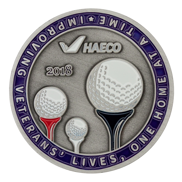 Brass die struck challenge coins in assorted sizes with 2D imprint... from ASI 52263 EMT / EMT