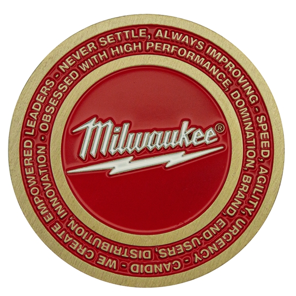 Brass die struck challenge coins in assorted sizes with 2D imprint... from ASI 52263 EMT / EMT