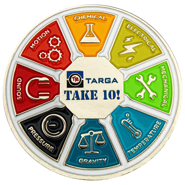 Custom die cast metal challenge coins in assorted sizes and finishes... from ASI 52263 EMT / EMT
