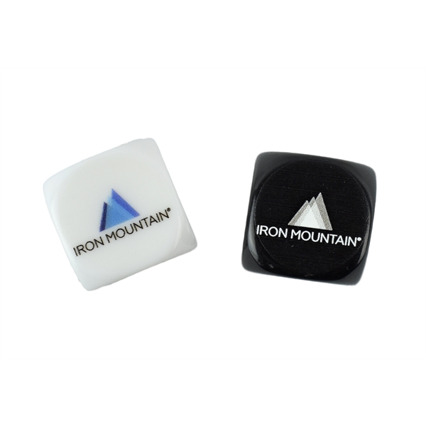 19 mm dice that is available in various colors and customized... from ASI 72657 Active Life Promo / Apres Ski Street Marketing