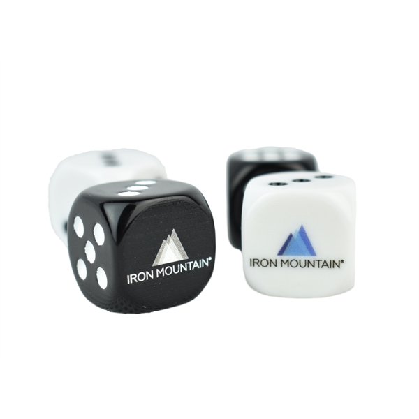 19 mm dice that is available in various colors and customized... from ASI 72657 Active Life Promo / Apres Ski Street Marketing