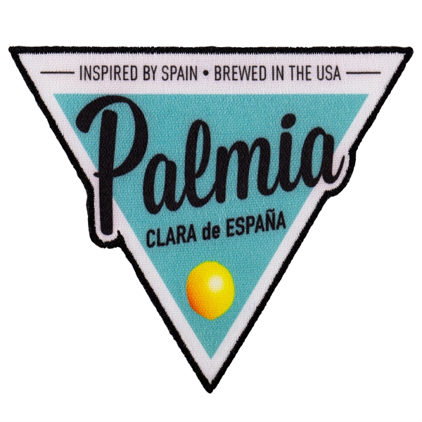 Satin polyester custom patches in assorted shapes and sizes with merrowed... from ASI 52263 EMT / EMT