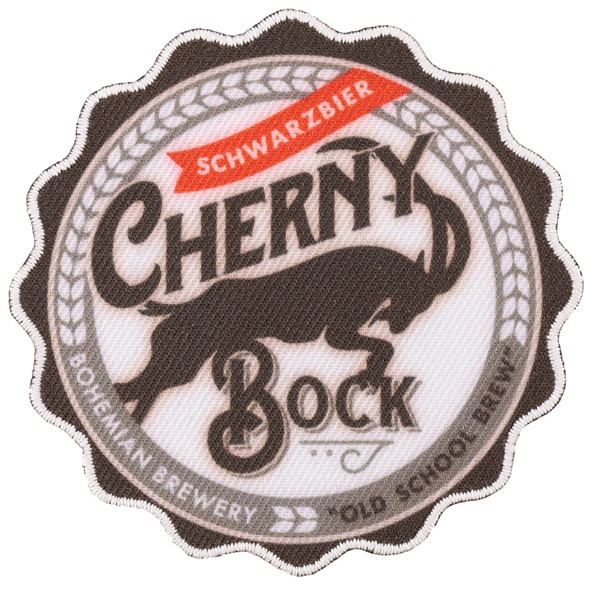 Satin polyester custom patches in assorted shapes and sizes with merrowed... from ASI 52263 EMT / EMT