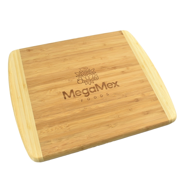 Bamboo Cutting Board  2-Tone 13 1/2" x 11 1/2"... from ASI 72657 Active Life Promo / Apres Ski Ingrain Promo