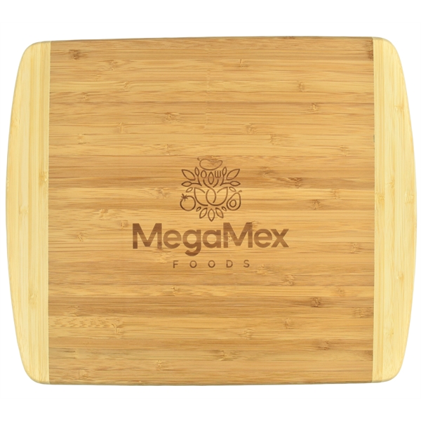 Bamboo Cutting Board  2-Tone 13 1/2" x 11 1/2"... from ASI 72657 Active Life Promo / Apres Ski Ingrain Promo