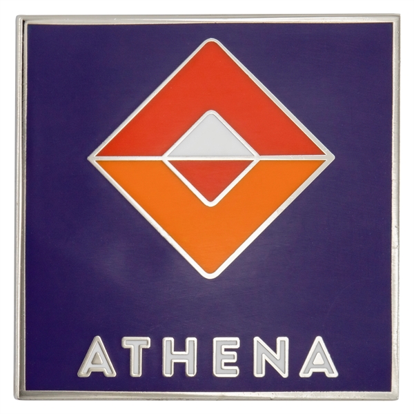 Custom die struck metal pins in assorted sizes and enamel colors... from ASI 52263 EMT / EMT