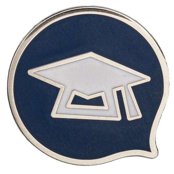 Custom die struck metal pins in assorted sizes and enamel colors... from ASI 52263 EMT / EMT