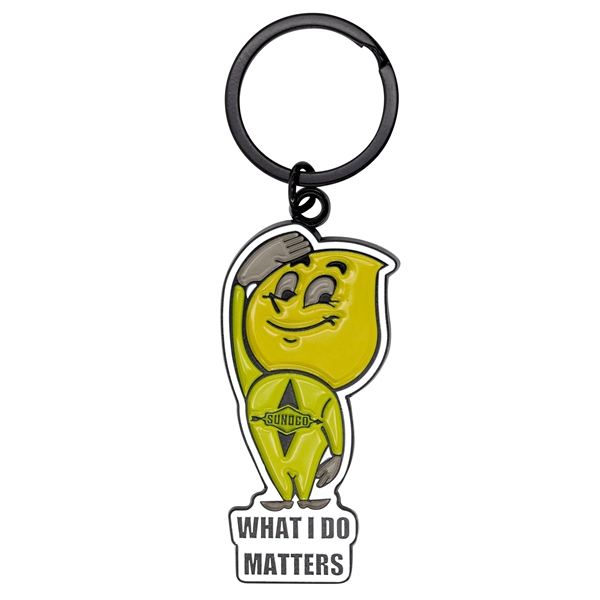 Custom die struck metal keychains in assorted sizes, shapes and finishes... from ASI 52263 EMT / EMT