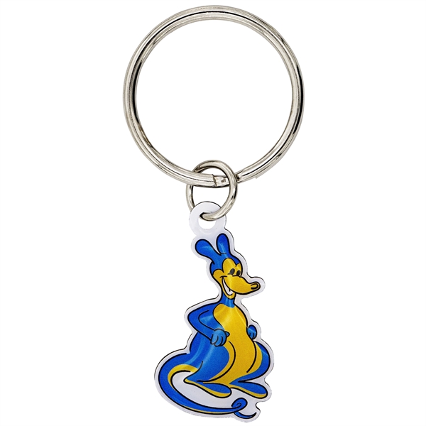 Stainless steel custom full color keychains in assorted sizes with epoxy... from ASI 52263 EMT / EMT