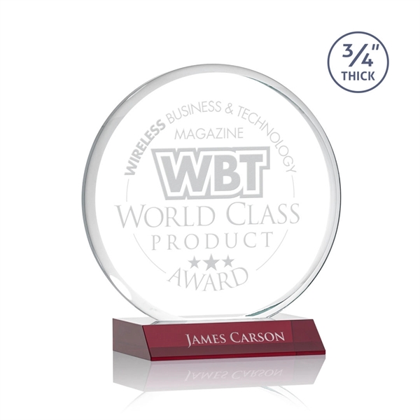 The striking Blackpool Award features a captivating Starfire Crystal disc mounted... from ASI 84592 St Regis Group / St Regis