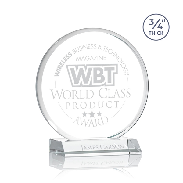 The striking Blackpool Award features a captivating Starfire Crystal disc mounted... from ASI 84592 St Regis Group / St Regis