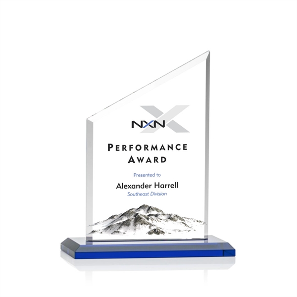 Conacher VividPrint™ Award is a slant-topped 3/8" Starfire Crystal upright with... from ASI 84592 St Regis Group / Prestige Glass