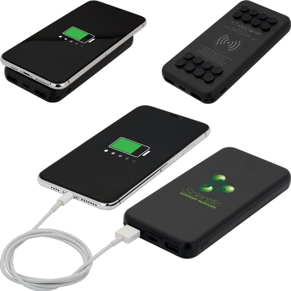 Octo Grip Wireless Charger & Power Bank 10,000 mAh... from ASI 89320 Starline USA Inc
