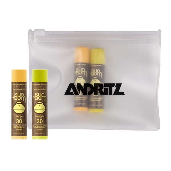 Sun Bum lip kit with two 0.15 ounce pineapple and mango... from ASI 61005 Hirsch Gift Inc