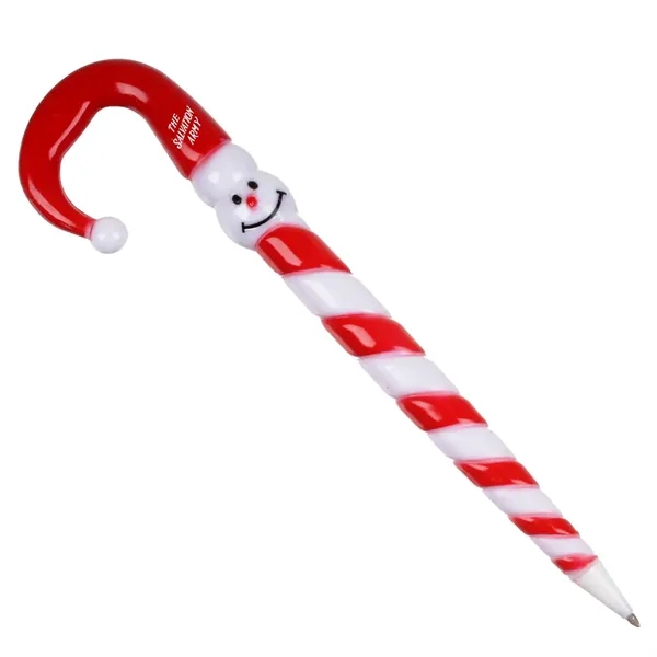 Candy cane pen; 6 1/2" long. Writes in black ink.... from ASI 52710 Lincoln Line
