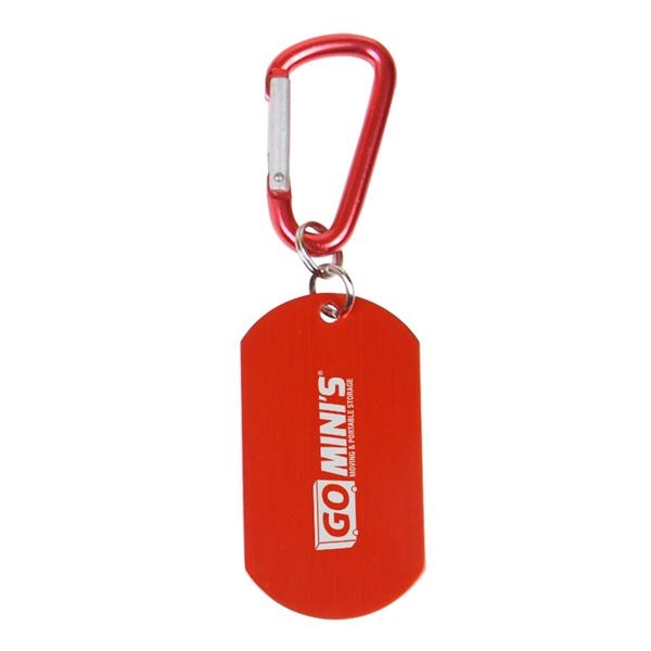 0.0312" x 2.125" x 1.125" aluminum military-style dog tag keychain with... from ASI 34063 alphabroder