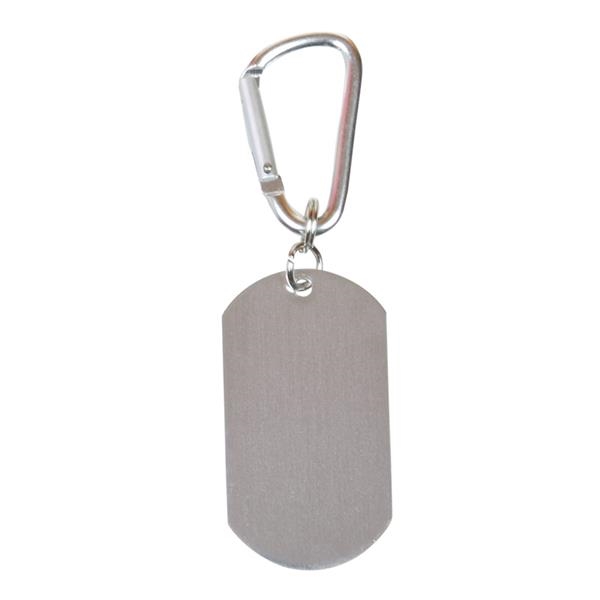 0.0312" x 2.125" x 1.125" aluminum military-style dog tag keychain with... from ASI 34063 alphabroder