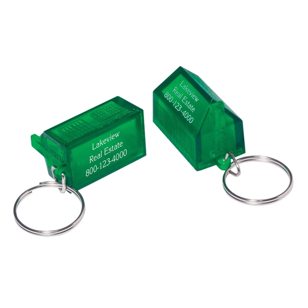 House shaped key tag, offered in several translucent colors.... from ASI 62190 Illini