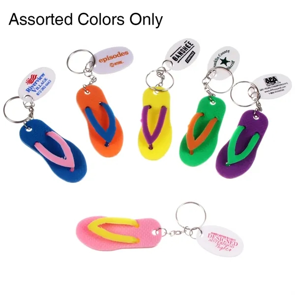 Flip flop key-chain, multicolored sandal that are perfect for every beach... from ASI 52710 Lincoln Line