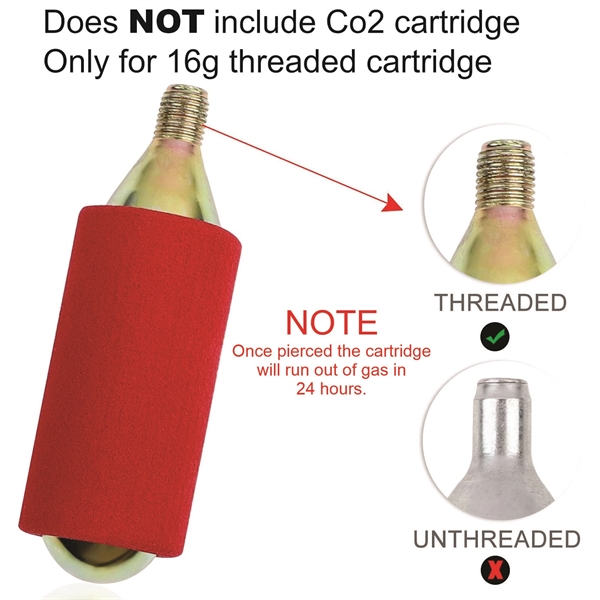 Premium CO2 Cartridge Nozzle  and Protective Sleeve... from ASI 72657 Active Life Promo / Active Life Promo