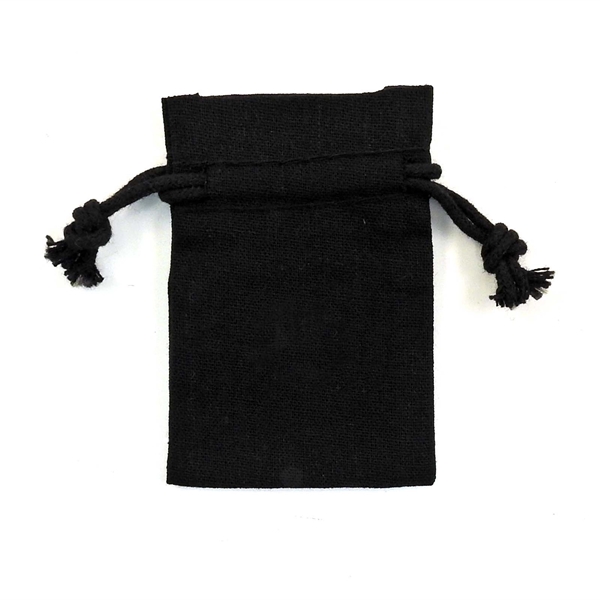Cotton Double Drawstring Bag with unfinished interior seams and black drawstring... from ASI 41630 Brave USA