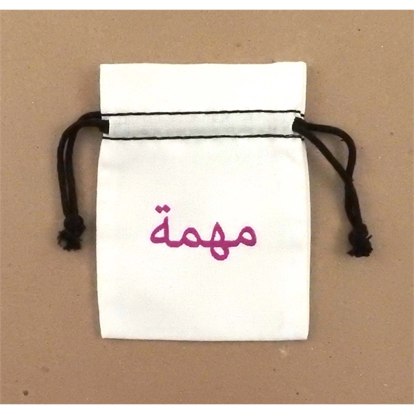 Cotton Double Drawstring Bag with unfinished interior seams.... from ASI 41630 Brave USA