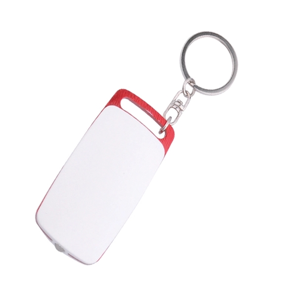 2.75" x 1" aluminum and ABS plastic LED flashlight and keychain... from ASI 37218 Athena Promo (tm)