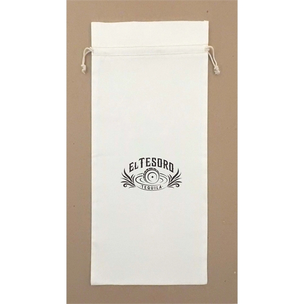White Cotton Double Drawstring Bag with natural drawstring available in multiple... from ASI 41630 Brave USA