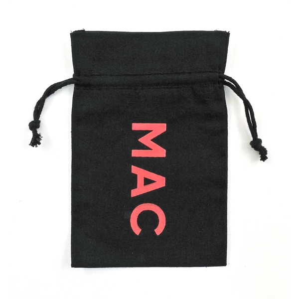 Cotton Double Drawstring Bag with black drawstring is available in multiple... from ASI 41630 Brave USA