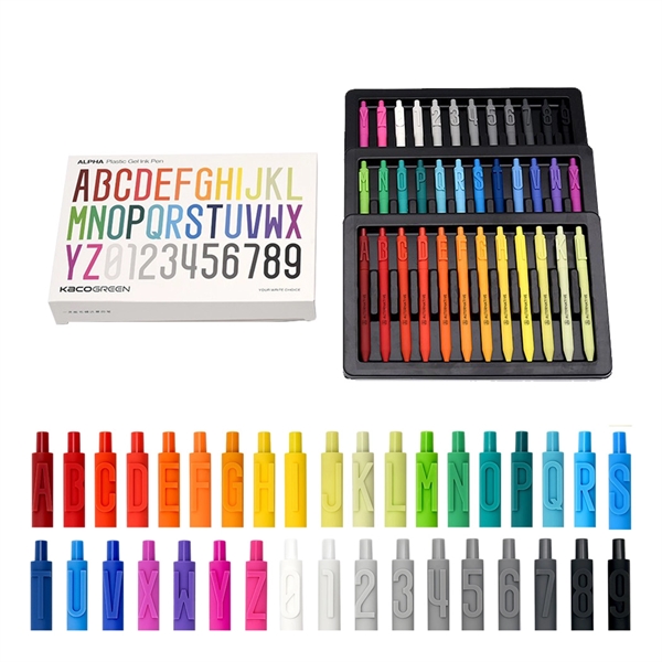 Kaco Alphabet and Number Pen Gift Set... from ASI 31517 Admart Products / Admart Line