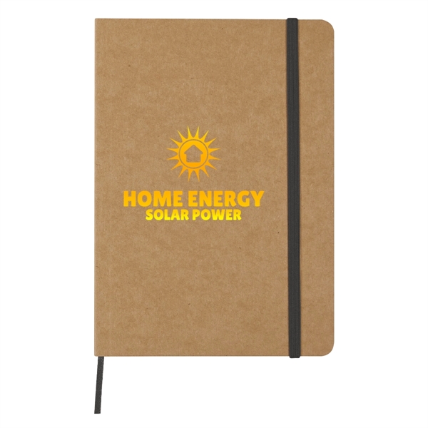 80 Page Lined 5" X 7" Eco-Inspired Strap Notebook with Paper... from ASI 61125 Hit Promotional Products / Hit®