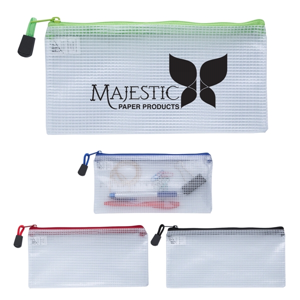 Zippered pouch made of water and stain resistant poly weave durable... from ASI 61125 Hit Promotional Products / Hit®