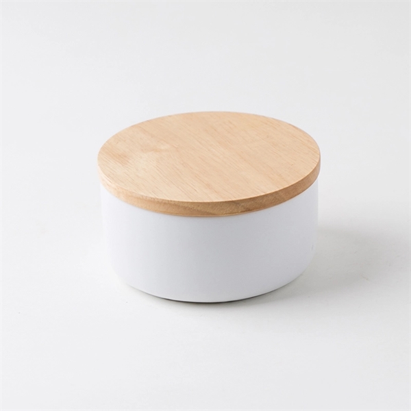 Luxury 10oz vanilla soy candle in a ceramic jar with a... from ASI 72657 Active Life Promo / Apres Ski Ingrain Promo Ingrain