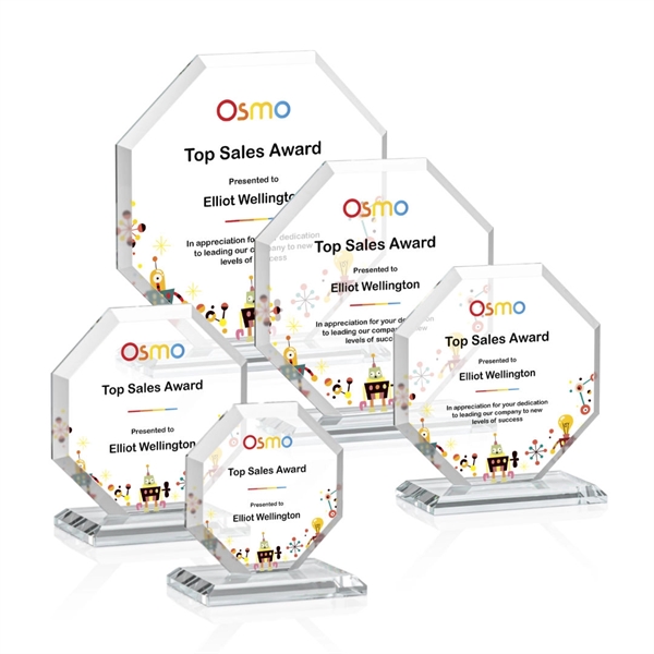 The Layland Award features a beautifully beveled Starfire Crystal Octagon mounted... from ASI 84592 St Regis Group / St Regis