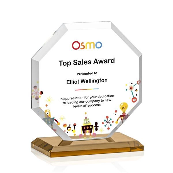 The Layland Award features a beautifully beveled Starfire Crystal Octagon mounted... from ASI 84592 St Regis Group / St Regis