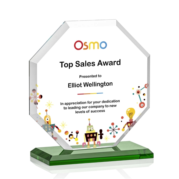 The Layland Award features a beautifully beveled Starfire Crystal Octagon mounted... from ASI 84592 St Regis Group / St Regis